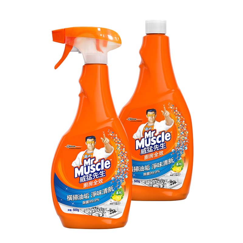 【威猛先生】全效廚房清潔劑500g-清新檸檬