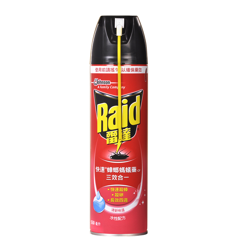 【Raid雷達】快速三效合一蟑螂螞蟻藥殺蟲劑550ml-清新味道