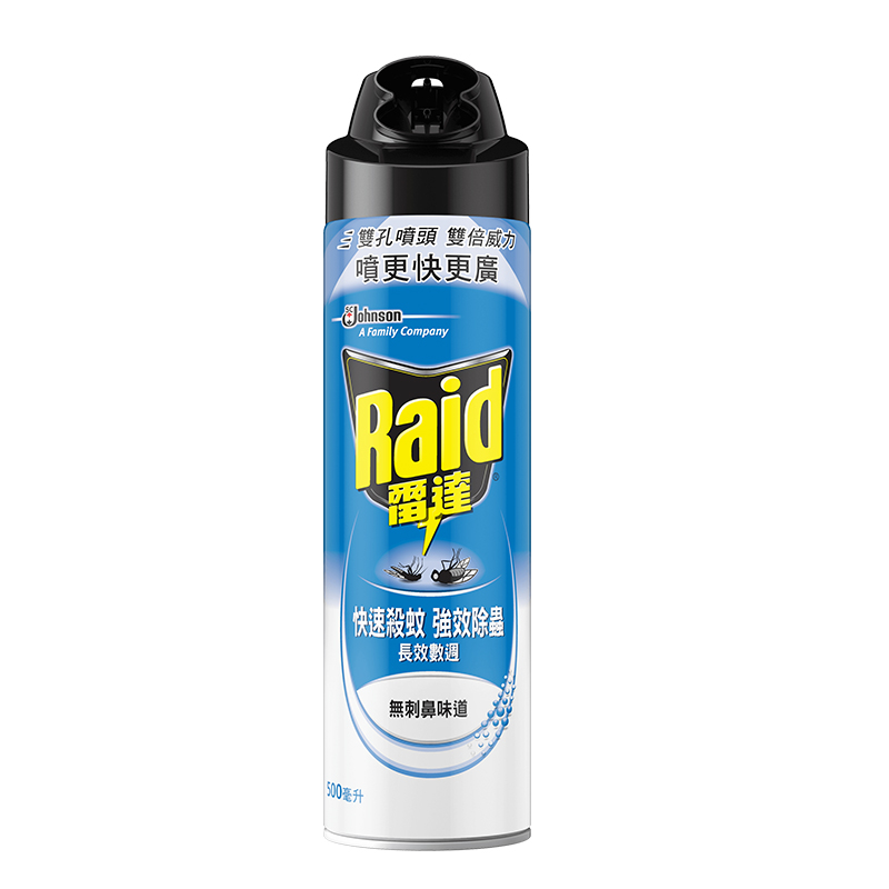 【Raid雷達】雙效殺蟲劑500ML-無刺鼻味道