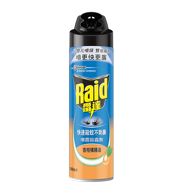 【Raid雷達】噴霧殺蟲劑500ML-含柑橘精油