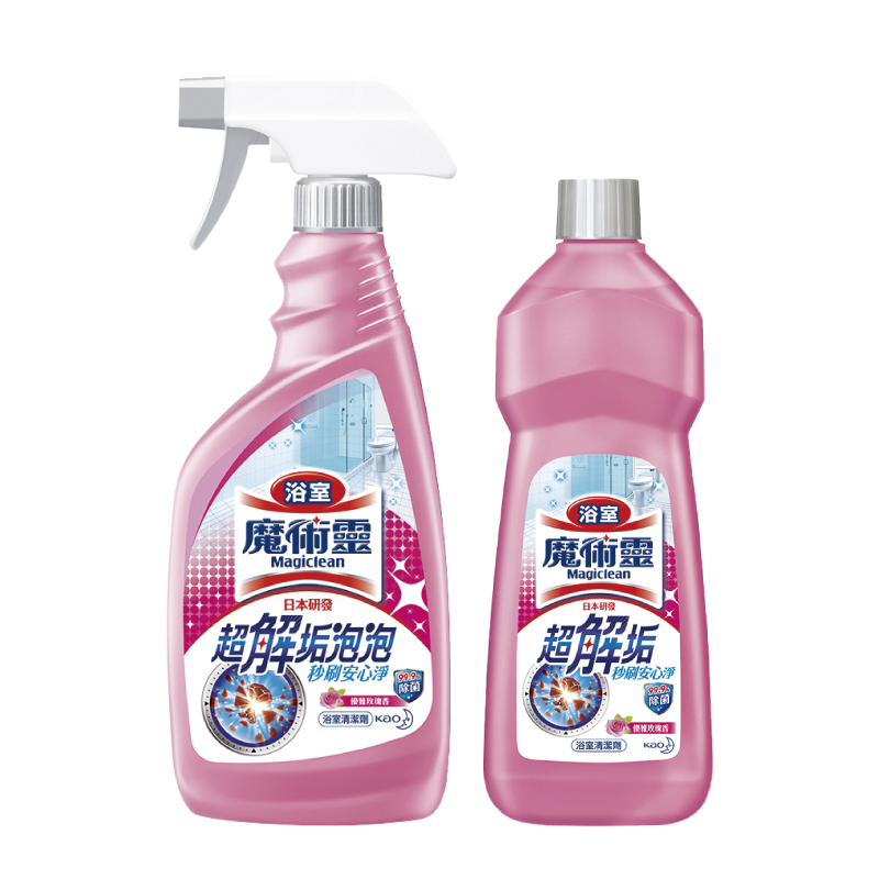 【魔術靈】浴室清潔劑500ml-玫瑰香