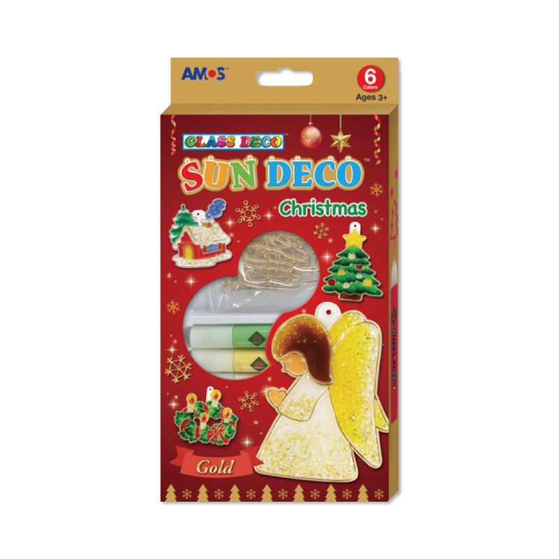 韓國【AMOS】吊飾DIY玻璃彩繪膠-聖誕款