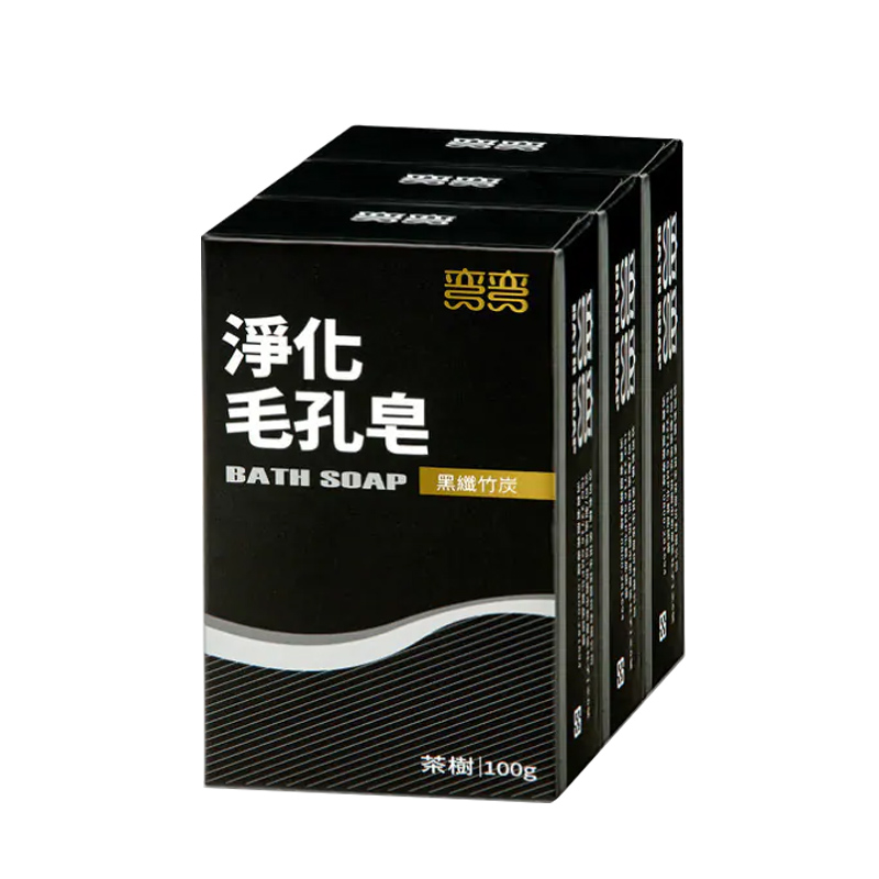 美琪 彎彎淨化毛孔皂100gx3入
