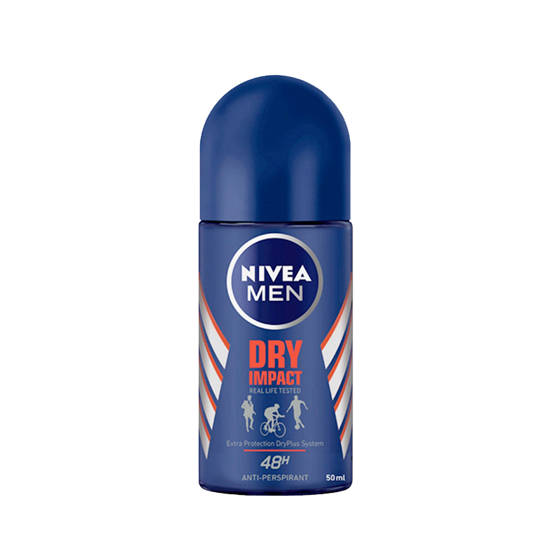 【Nivea妮維雅】男士止汗爽身乳液50ML-乾適活力