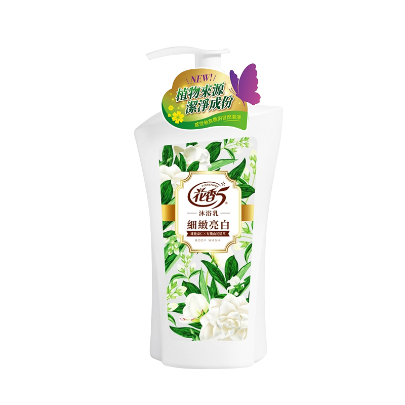 【脫普】花香5沐浴乳1000mL-細緻亮白