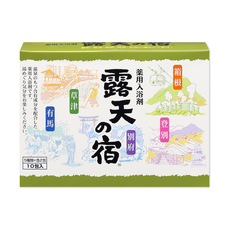 【扶桑化學】日本露天勝地入浴劑（25g×10包）