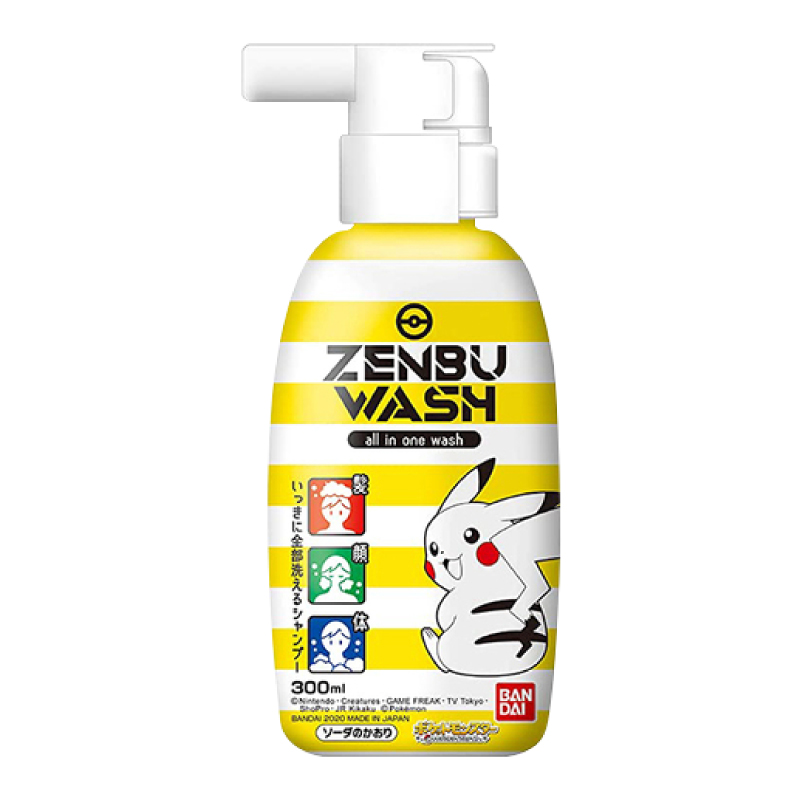 【萬代Bandai】寶可夢三合一洗髮沐浴乳300ml