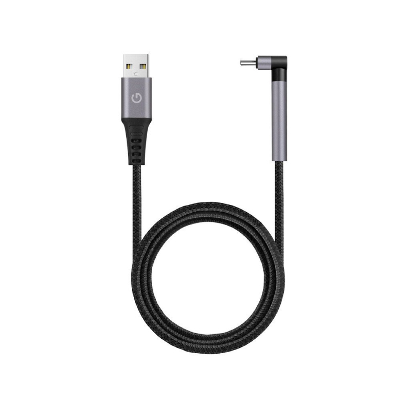 【ENERGEA】Alutough L型可移動雙彎頭編織充電線 USB-A to Lightning