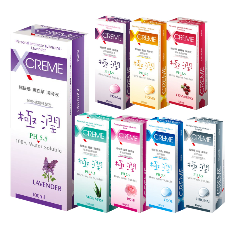 【X-CREME】極潤 超快感 PH5.5 水溶性潤滑液-100ml
