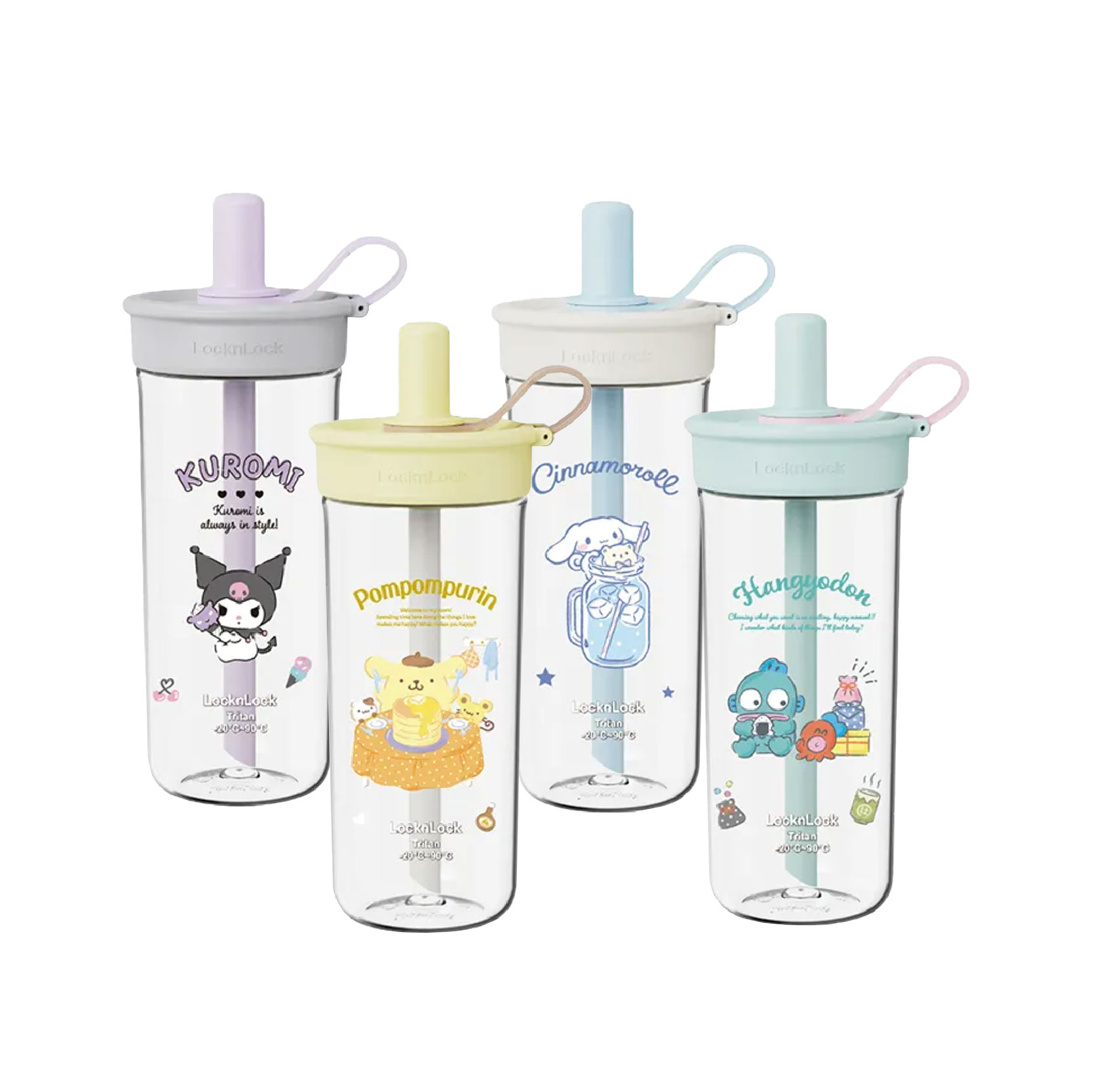 【LocknLock 樂扣樂扣】三麗鷗聯名嚼對FUN飲吸管杯-750ml